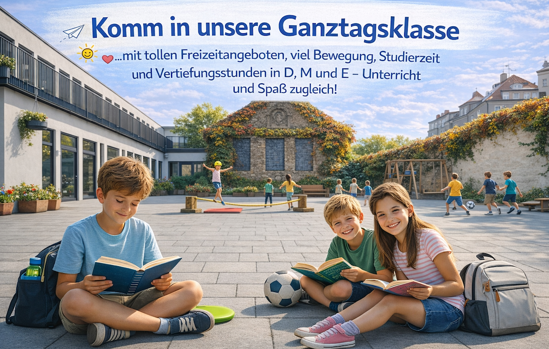 Komm in unsere Ganztagsklasse am MTG Augsburg