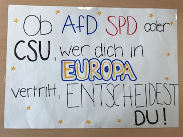Junior-Europawahl 2019 am MTG Augsburg