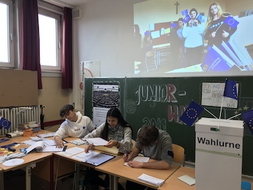Junior-Europawahl 2019 am MTG Augsburg