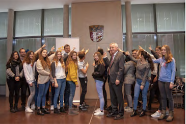 SchülerInnen des MTG Augsburg zu Gast beim Bezirk Schwaben